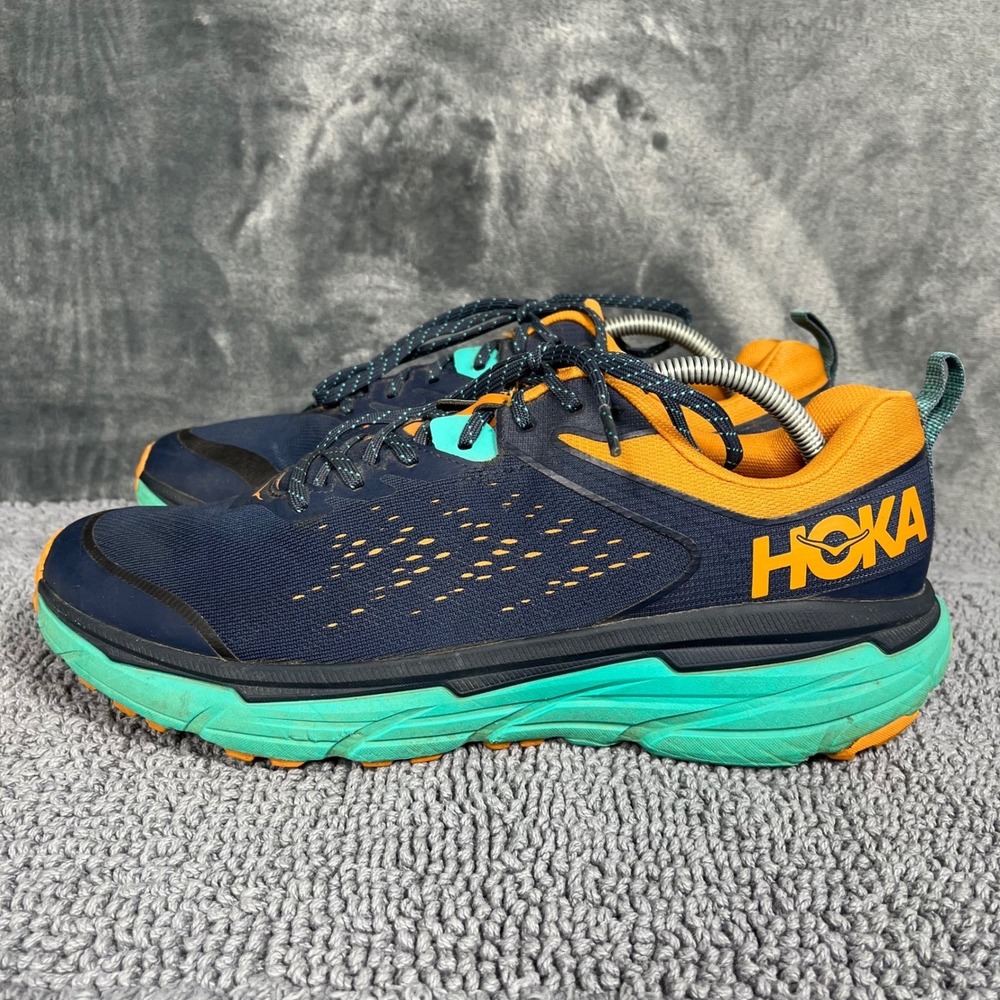 Hoka Challenger ATR 6 Mens 11.5 D Navy Orange Trail Running Shoes 1106510 OSAT